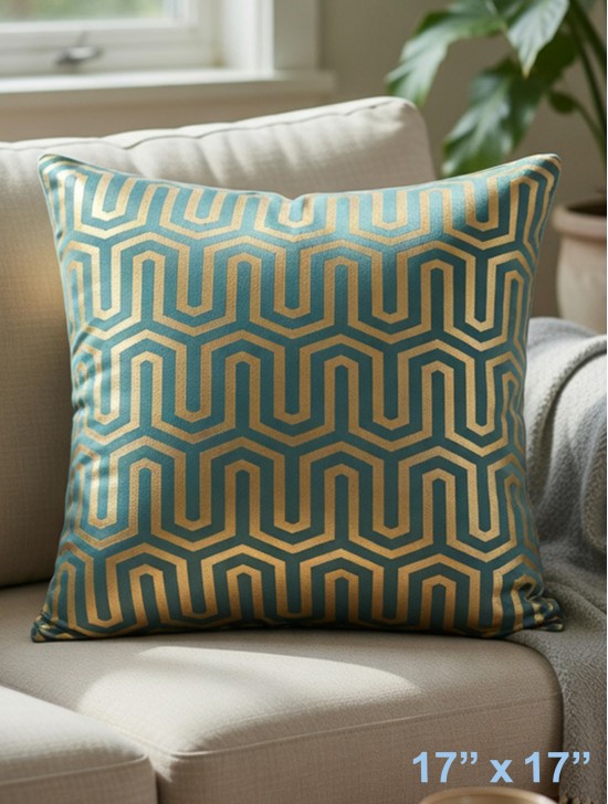 HONEY COMB DESIGN CUSHION COVER & FILLER
